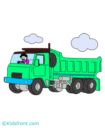 Heavy Truck Coloring Pages